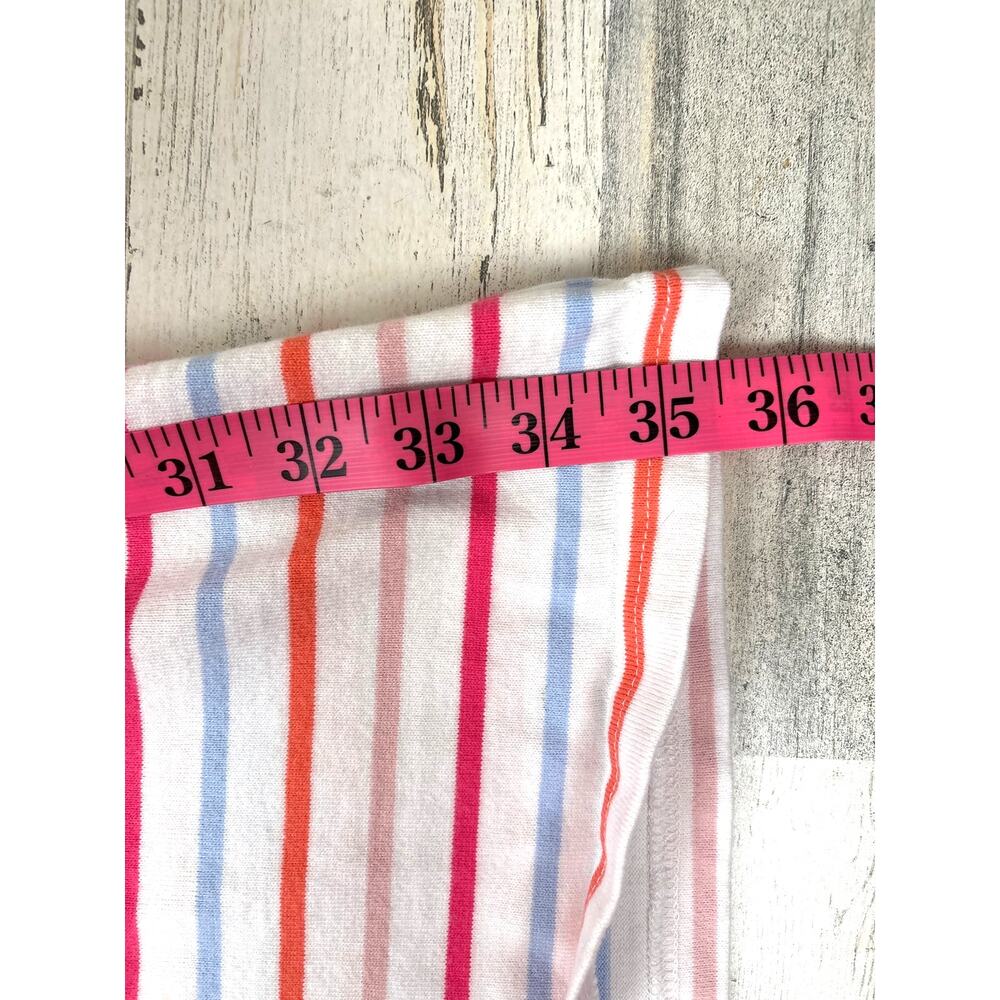 Joules Womens 8 White Multi Stripe Sleeveless Shirt Mini Dress Cotton - Picture 5 of 7